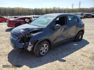 2016 Chevrolet Trax LS with VIN 3GNCJKSB0GL246684, listed as a Copart auction lot 50891495 with 123,519 mi miles and Salvage Title. Bid and sale history available at carsss.com. Image 1.