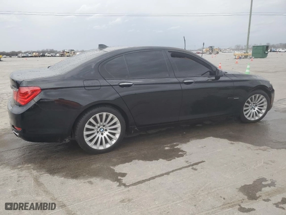 2009 BMW 7 Series 750i with VIN WBAKA83589CY33694, listed as a Copart auction lot 47671345 with 0 mi miles and Salvage Title. Bid and sale history available at carsss.com. Image 3.