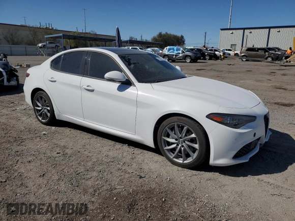 2023 Alfa Romeo Giulia with VIN ZARFAMAN9P7667245, listed as a Copart auction lot 49924525 with 4,799 mi miles and Salvage title. Bid and sale history available at DreamBid. Image 4.