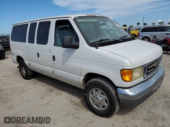 2005 Ford Econoline Passenger XL with VIN 1FBNE31L55HA98845, listed as a Copart auction lot 74541374 with Not Provided miles and Non Repairable. Bid and sale history available at carsss.com. Image 4.