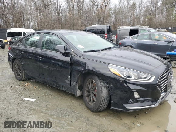 2019 Hyundai Sonata SE with VIN 5NPE24AF7KH804392, listed as a Copart auction lot 82188904 with 80,836 mi miles and Salvage Title. Bid and sale history available at carsss.com. Image 4.