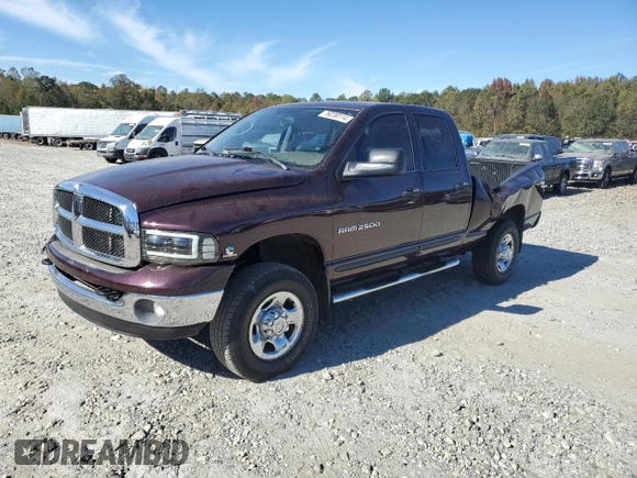 2005 Dodge Ram 2500 SLT with VIN 3D7KS28C05G701451, listed as a Copart auction lot 76239114 with 318,764 mi miles and Salvage Title. Bid and sale history available at carsss.com. Image 1.