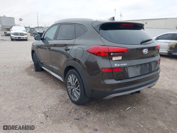 2020 Hyundai Tucson Sport with VIN KM8J33AL3LU156192, listed as a IAAI auction lot 41288165 with 53,210 mi miles. Bid and sale history available at carsss.com. Image 3.