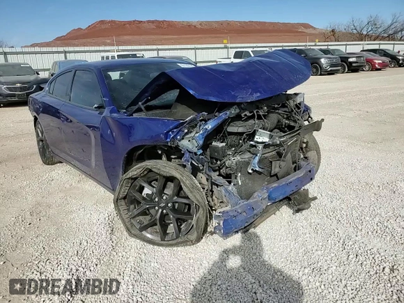 2022 Dodge Charger SXT with VIN 2C3CDXBG5NH224828, listed as a Copart auction lot 47129175 with 28,822 mi miles and Salvage Title. Bid and sale history available at DreamBid. Image 10.