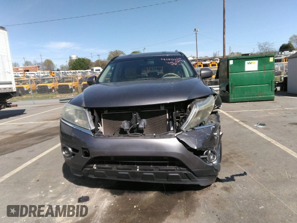 2015 Nissan Pathfinder S with VIN 5N1AR2MN1FC723483, listed as a IAAI auction lot 41808041 with 130,899 mi miles. Bid and sale history available at carsss.com. Image 13.