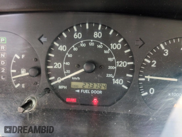 2000 Toyota Camry CE with VIN JT2BG22K2Y0480626, listed as a Copart auction lot 54059185 with 273,794 mi miles and Salvage Title. Bid and sale history available at DreamBid. Image 9.