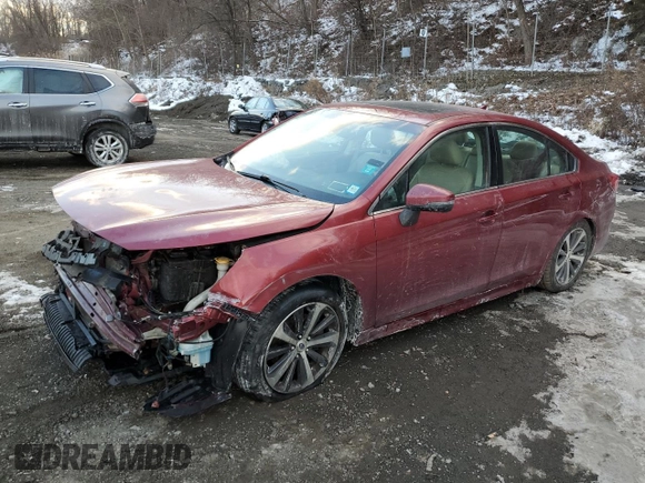 2018 Subaru Legacy Limited with VIN 4S3BNEN65J3004145, listed as a Copart auction lot 42129585 with 161,817 mi miles and Salvage Title. Bid and sale history available at carsss.com. Image 1.