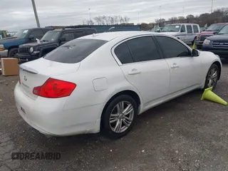 2011 Infiniti G25 Sedan x with VIN JN1DV6AR3BM451988, listed as a IAAI auction lot 41222232 with 173,126 mi miles. Bid and sale history available at carsss.com. Image 4.