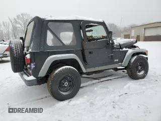 2002 Jeep Wrangler X with VIN 1J4FA39SX2P770191, listed as a Copart auction lot 44118945 with 168,148 mi miles and Salvage Title. Bid and sale history available at carsss.com. Image 3.