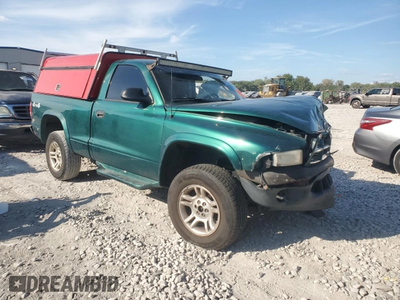 2003 Dodge Dakota with VIN 1D7GG16X73S359140, listed as a Copart auction lot 72383124 with 0 mi miles and Salvage Title. Bid and sale history available at carsss.com. Image 4.