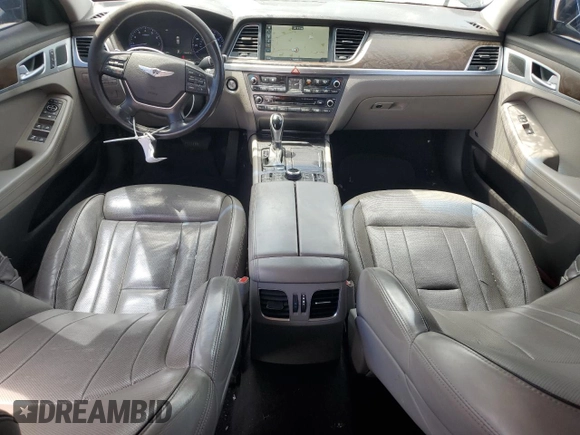 2015 Hyundai Genesis 3.8L with VIN KMHGN4JE9FU092479, listed as a Copart auction lot 68120854 with 218,187 mi miles and Salvage Title. Bid and sale history available at carsss.com. Image 8.