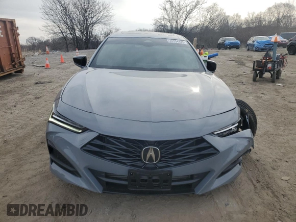 2025 Acura TLX w/A-Spec Package with VIN 19UUB6F56SA000665, listed as a Copart auction lot 45794825 with 2,885 mi miles and Salvage Title. Bid and sale history available at DreamBid. Image 5.