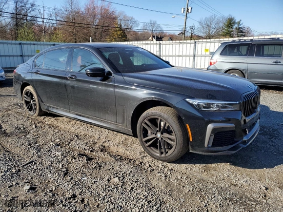 2021 BMW 7 Series 750i xDrive with VIN WBA7U2C04MCF23441, listed as a Copart auction lot 50615565 with 24,502 mi miles and Salvage Title. Bid and sale history available at carsss.com. Image 4.