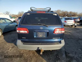 2002 Toyota Sienna CE with VIN 4T3ZF19C62U448900, listed as a Copart auction lot 48347055 with 207,018 mi miles and Salvage Title. Bid and sale history available at carsss.com. Image 6.