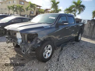 2019 Ram 1500 Big Horn/Lone Star with VIN 1C6RRFFG0KN804106, listed as a Copart auction lot 50991025 with 77,211 mi miles and Salvage Title. Bid and sale history available at carsss.com. Image 1.
