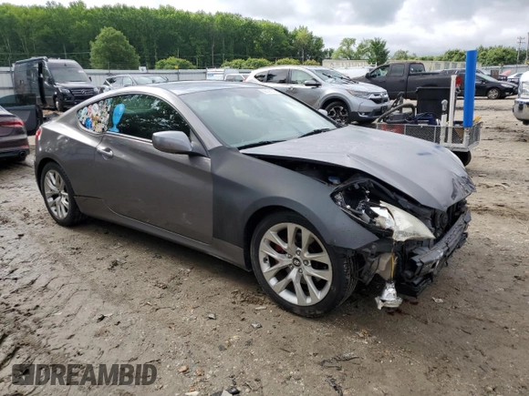 2011 Hyundai Genesis Coupe with VIN KMHHT6KDXBU044995, listed as a Copart auction lot 58728145 with 112,454 mi miles and Salvage title. Bid and sale history available at DreamBid. Image 4.