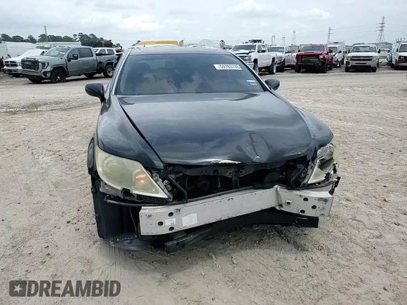 2007 Lexus LS 460 with VIN JTHBL46F675004312, listed as a Copart auction lot 59763745 with 138,575 mi miles and Salvage title. Bid and sale history available at DreamBid. Image 13.