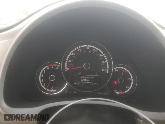 2016 Volkswagen Beetle SE with VIN 3VWJ17AT8GM604323, listed as a Copart auction lot 45710775 with 62,186 mi miles and Salvage title. Bid and sale history available at DreamBid. Image 9.