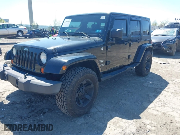 2010 Jeep Wrangler Unlimited Sahara with VIN 1J4HA5H17AL140941, listed as a IAAI auction lot 42004203 with 126,100 mi miles. Bid and sale history available at carsss.com. Image 2.