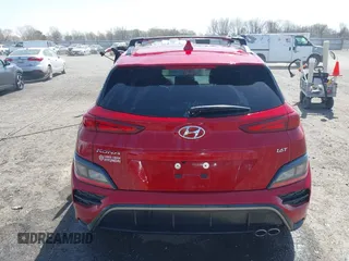 2023 Hyundai Kona N Line with VIN KM8K33A39PU951418, listed as a IAAI auction lot 41834000 with 31,046 mi miles and . Bid and sale history available at carsss.com. Image 16.