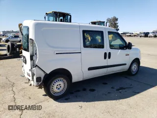2022 Ram ProMaster City Cargo Tradesman with VIN ZFBHRFAB2N6W69969, listed as a Copart auction lot 48649204 with 46,135 mi miles and . Bid and sale history available at DreamBid. Image 3.
