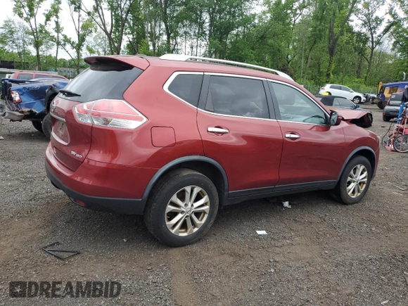 2016 Nissan Rogue SV z VIN JN8AT2MVXGW148617, wystawiony jako Copart lot #57516705 z przebiegiem 166 595 mil mil oraz Szkoda całkowita • Salvage title. Historia ofert i sprzedaży dostępna na DreamBid. Obrazek 3.