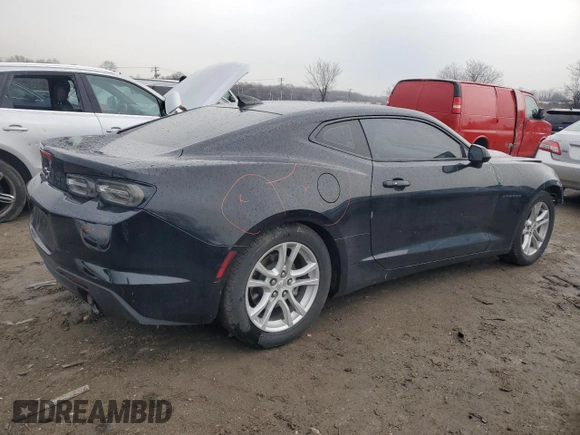 2019 Chevrolet Camaro 1LS with VIN 1G1FB1RXXK0135797, listed as a Copart auction lot 46783745 with 52,275 mi miles and Salvage Title. Bid and sale history available at carsss.com. Image 3.