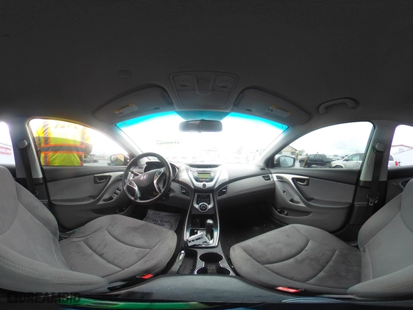 2012 Hyundai Elantra GLS with VIN KMHDH4AE8CU404698, listed as a IAAI auction lot 41988964 with 1 mi miles. Bid and sale history available at carsss.com. Image 19.