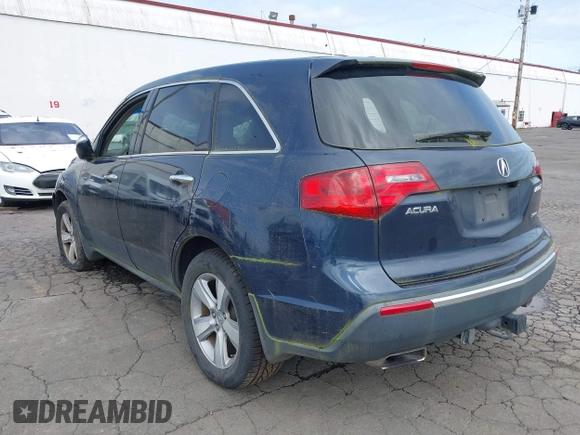 2011 Acura MDX Tech Pkg with VIN 2HNYD2H67BH510866, listed as a IAAI auction lot 42009473 with 1 mi miles. Bid and sale history available at carsss.com. Image 3.
