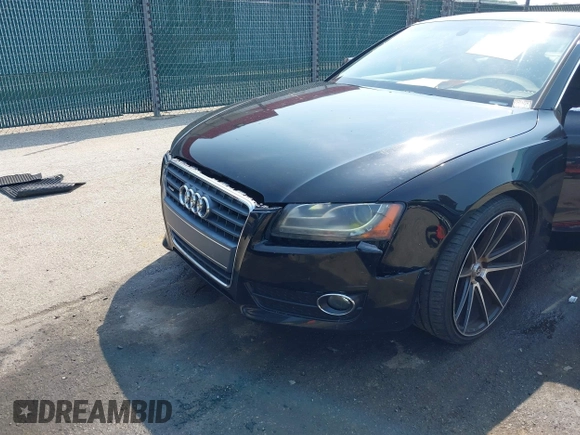 2011 Audi A5 Premium Plus with VIN WAULFAFR5BA009729, listed as a IAAI auction lot 42486883 with 142,876 mi miles and . Bid and sale history available at DreamBid. Image 6.