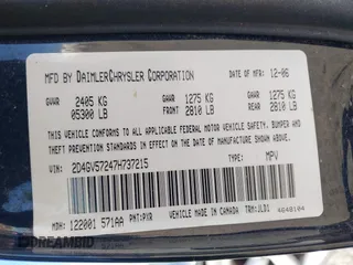 2007 Dodge Magnum R/T z VIN 2D4GV57247H737215, wystawiony jako IAAI lot #41388776 z przebiegiem 116 326 mil mil oraz . Historia ofert i sprzedaży dostępna na DreamBid. Obrazek 9.