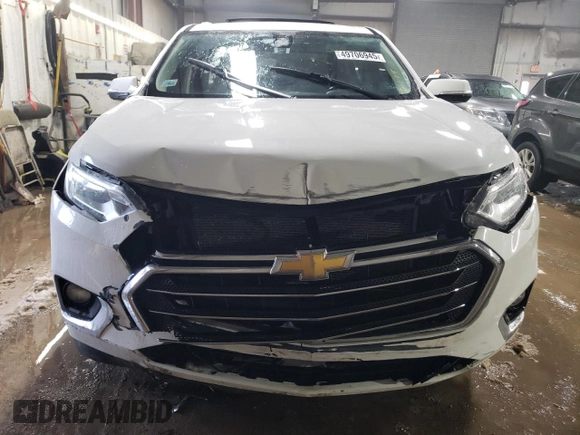 2021 Chevrolet Traverse Premier with VIN 1GNEVKKWXMJ162245, listed as a Copart auction lot 49706945 with 117,580 mi miles and Non Repairable. Bid and sale history available at carsss.com. Image 5.