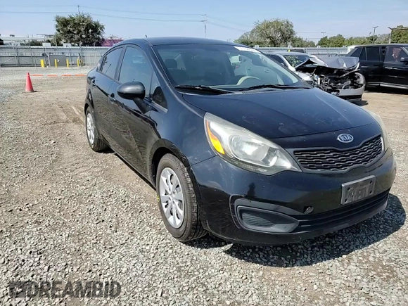 2013 Kia Rio LX with VIN KNADM4A31D6112747, listed as a Copart auction lot 57768594 with 87,140 mi miles and Salvage Title. Bid and sale history available at carsss.com. Image 10.