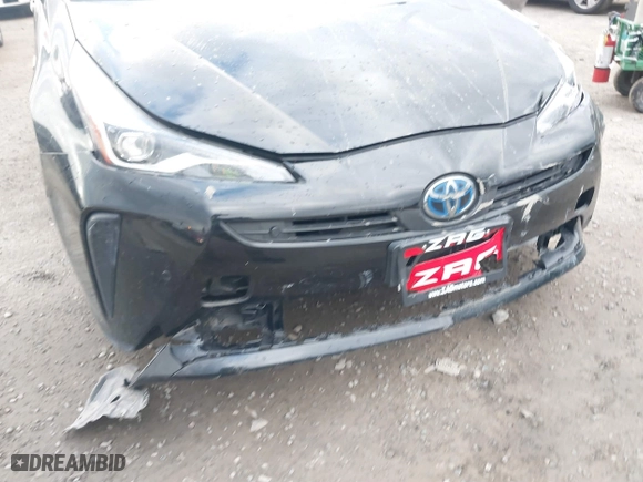2020 Toyota Prius L Eco with VIN JTDKARFU9L3116109, listed as a IAAI auction lot 41349577 with 1 mi miles. Bid and sale history available at carsss.com. Image 6.