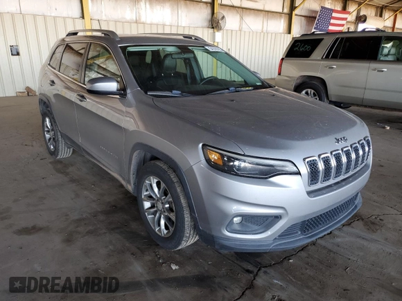 2019 Jeep Cherokee Latitude Plus with VIN 1C4PJLLB7KD202422, listed as a Copart auction lot 54378705 with 156,359 mi miles and Clean Title. Bid and sale history available at DreamBid. Image 4.