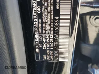 2016 Mercedes-Benz CLS with VIN WDDLJ6FB1GA165894, listed as a Copart auction lot 85794034 with 128,768 mi miles and Salvage Title. Bid and sale history available at carsss.com. Image 14.