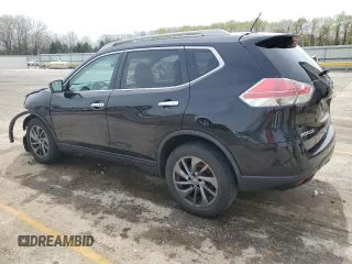 2016 Nissan Rogue S with VIN 5N1AT2MV7GC816401, listed as a Copart auction lot 53946055 with 154,160 mi miles and Salvage Title. Bid and sale history available at DreamBid. Image 2.
