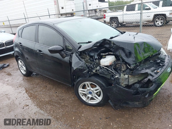 2019 Ford Fiesta SE with VIN 3FADP4EJ3KM165794, listed as a IAAI auction lot 41336199 with 80,653 mi miles. Bid and sale history available at carsss.com. Image 1.