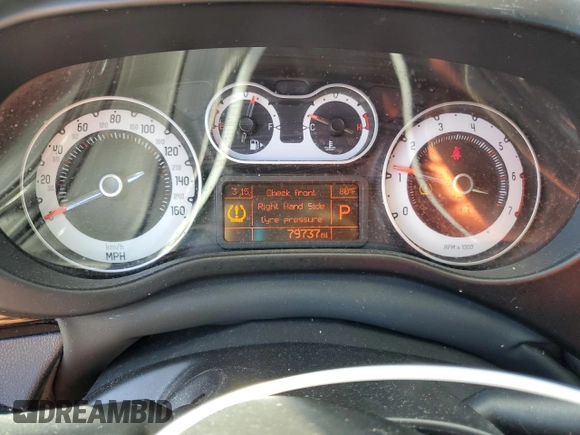 2015 FIAT 500L Urbana Trekking with VIN ZFBCFADHXFZ035105, listed as a Copart auction lot 81391264 with 79,737 mi miles and Salvage Title. Bid and sale history available at carsss.com. Image 9.