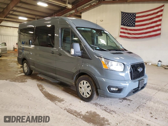 2022 Ford Transit Passenger XL z VIN 1FBAX2C83NKA79919, wystawiony jako Copart lot #50464935 z przebiegiem 33 373 mil mil oraz Czysty tytuł • Clean title. Historia ofert i sprzedaży dostępna na DreamBid. Obrazek 4.