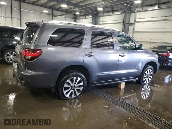 2019 Toyota Sequoia Limited with VIN 5TDJY5G10KS173378, listed as a Copart auction lot 70060564 with 97,107 mi miles and Salvage Title. Bid and sale history available at carsss.com. Image 3.
