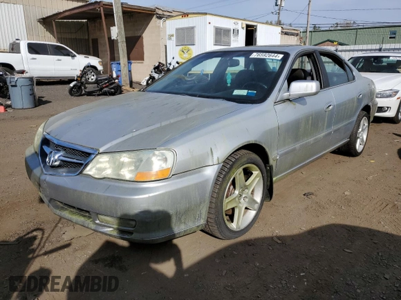 2003 Acura TL with VIN 19UUA56623A017342, listed as a Copart auction lot 76592644 with 75,841 mi miles and Clean Title. Bid and sale history available at carsss.com. Image 1.