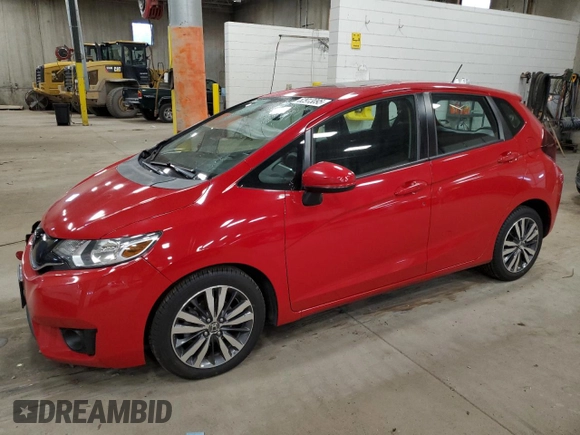 2015 Honda Fit EX-L with VIN 3HGGK5H80FM709048, listed as a Copart auction lot 52913095 with 111,380 mi miles and Salvage Title. Bid and sale history available at DreamBid. Image 1.