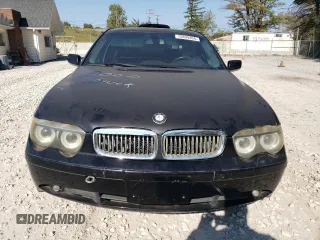 2005 BMW 7 Series with VIN WBAGL83585DC47066, listed as a Copart auction lot 75834464 with Not provided miles and Clean title. Bid and sale history available at DreamBid. Image 5.