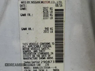 2016 Nissan Altima SL with VIN 1N4AL3AP5GC290873, listed as a Copart auction lot 50011555 with 70,949 mi miles and Salvage Title. Bid and sale history available at carsss.com. Image 12.