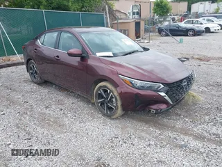 2024 Nissan Sentra SV with VIN 3N1AB8CVXRY242031, listed as a IAAI auction lot 42480704 with 16,951 mi miles and . Bid and sale history available at DreamBid. Image 1.