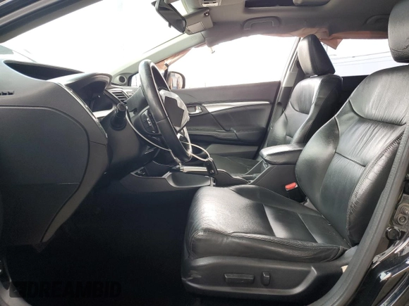 2014 Honda Civic EX-L with VIN 19XFB2F9XEE225725, listed as a Copart auction lot 52593905 with 140,534 mi miles and Salvage Title. Bid and sale history available at DreamBid. Image 7.