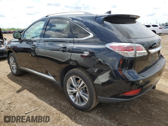 2015 Lexus RX 350 with VIN 2T2BK1BA5FC300853, listed as a Copart auction lot 58793175 with 128,716 mi miles and Salvage title. Bid and sale history available at DreamBid. Image 2.