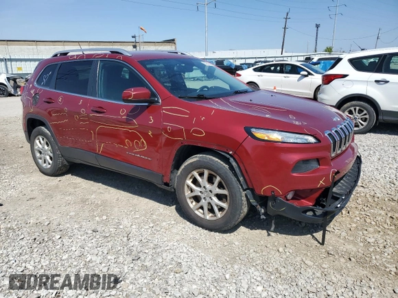 2017 Jeep Cherokee Latitude with VIN 1C4PJMCB3HW587884, listed as a Copart auction lot 52909405 with 155,881 mi miles and Salvage Title. Bid and sale history available at carsss.com. Image 4.