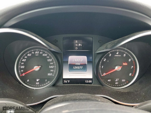 2017 Mercedes-Benz C-Class C 300 with VIN 55SWF4JB7HU190083, listed as a Copart auction lot 51680915 with 129,377 mi miles and Clean Title. Bid and sale history available at carsss.com. Image 9.